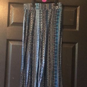 Printed stretchy pants